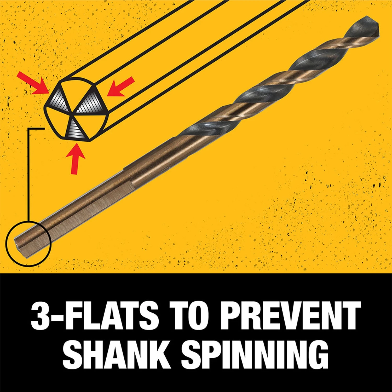 DEWALT 3/8-in X 5-1/16-in Black And Gold Coated HSS Jobber Length Twist Drill Bit 6 DEWALT 3/8-in X 5-1/16-in Black And Gold Coated HSS Jobber Length Twist Drill Bit -Dewalt Tool World 44300130 13