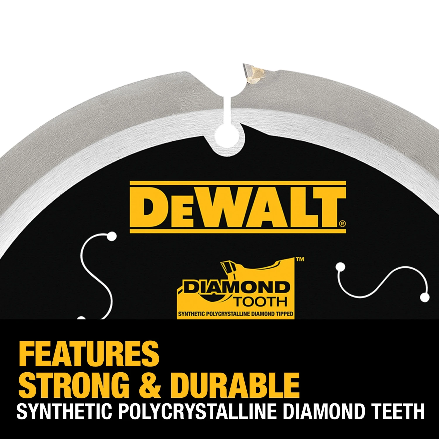 DEWALT 7-1/4-in 4 -Tooth Diamond Circular Saw Blade Individual 4 DEWALT 7-1/4-in 4 -Tooth Diamond Circular Saw Blade Individual -Dewalt Tool World 45009558
