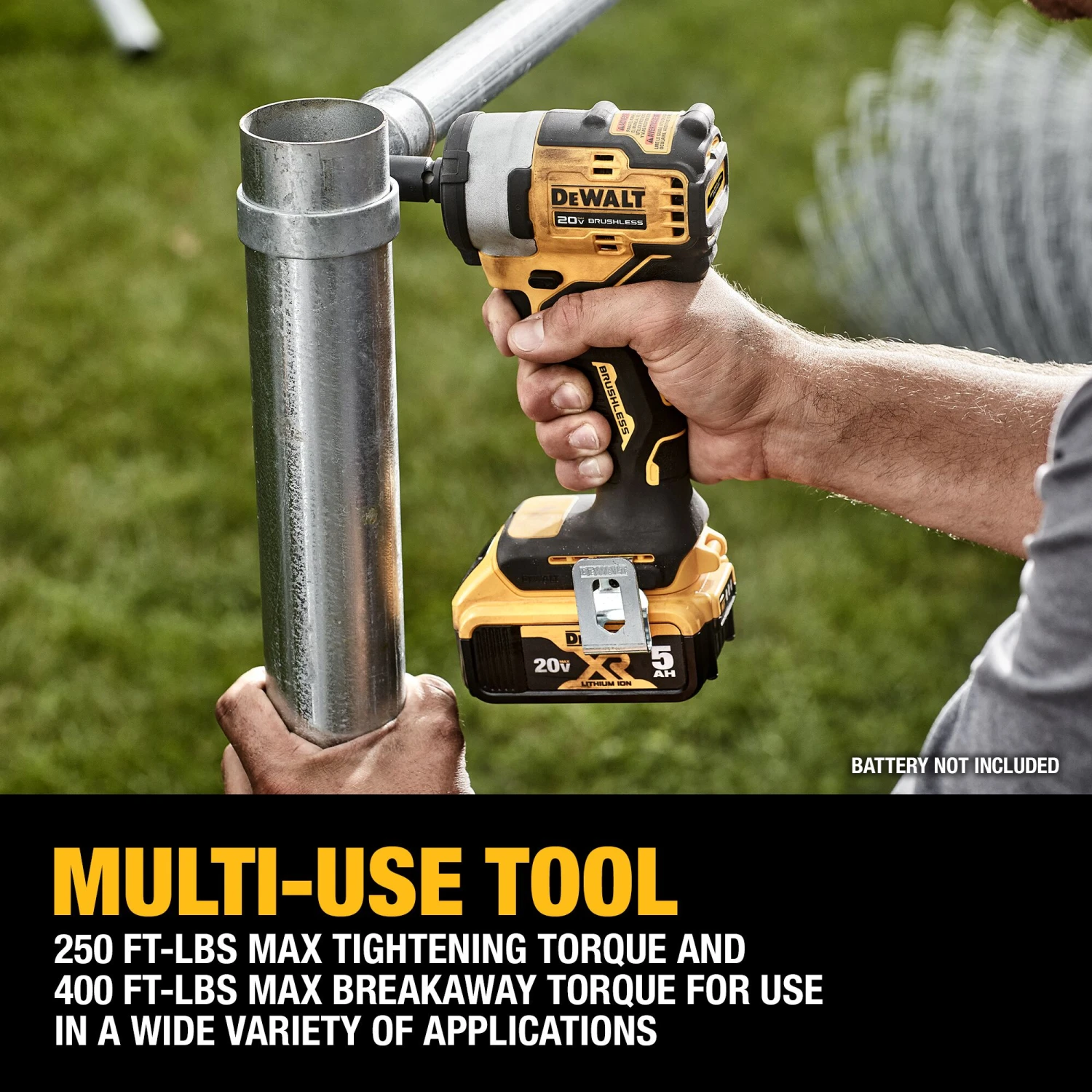 DEWALT 20-volt Max Variable Speed Brushless 3/8-in Square Drive Cordless Impact Wrench (Battery Not Included And Charger Not Included) 4 DEWALT 20-volt Max Variable Speed Brushless 3/8-in Square Drive Cordless Impact Wrench (Battery Not Included And Charger Not Included) -Dewalt Tool World 45405308