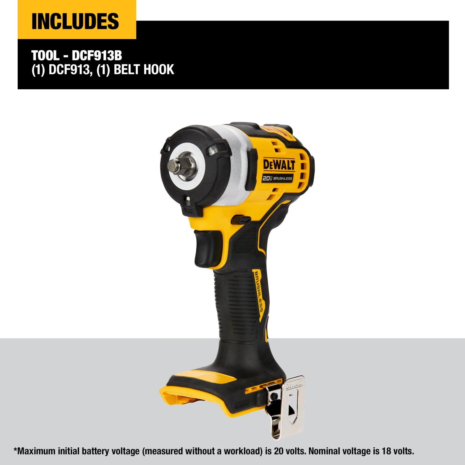 DEWALT 20-volt Max Variable Speed Brushless 3/8-in Square Drive Cordless Impact Wrench (Battery Not Included And Charger Not Included) 2 DEWALT 20-volt Max Variable Speed Brushless 3/8-in Square Drive Cordless Impact Wrench (Battery Not Included And Charger Not Included) -Dewalt Tool World 45405311