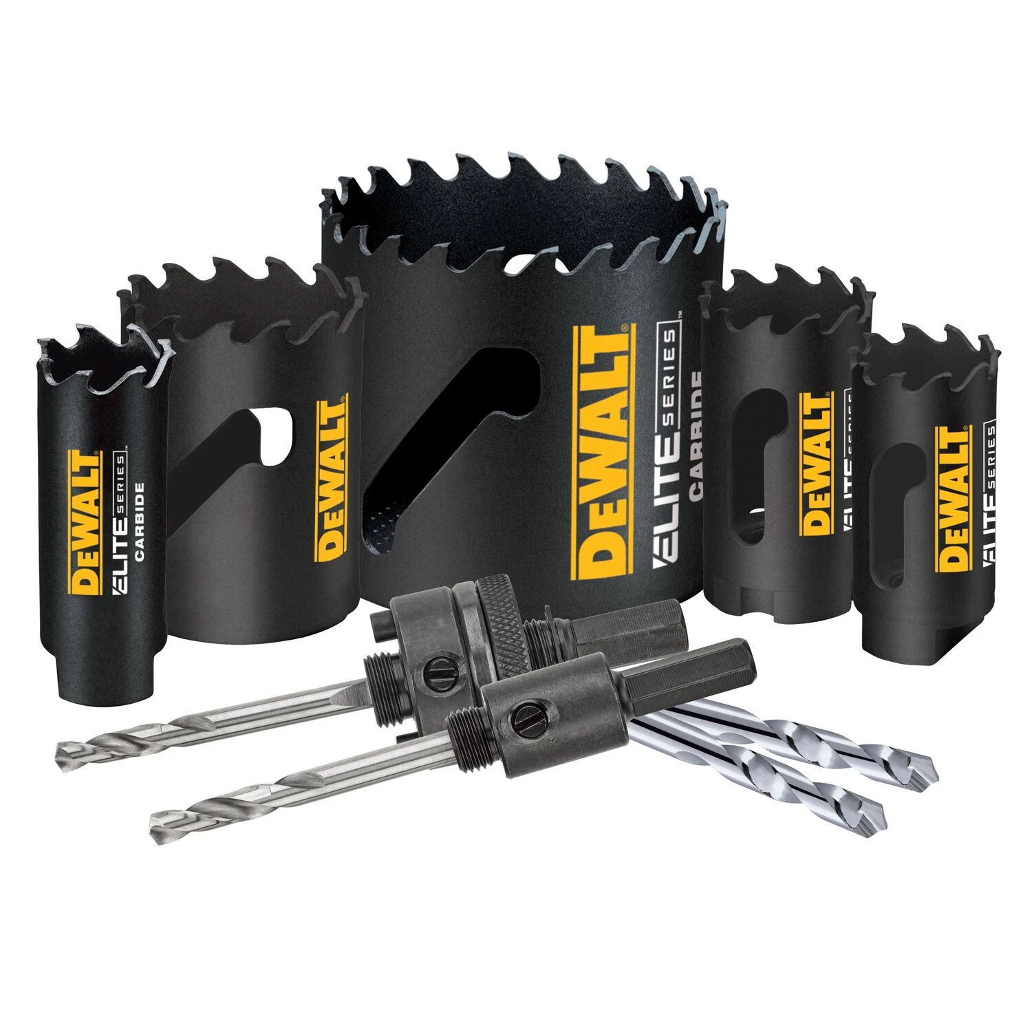 DEWALT ELITE SERIES Carbide-tipped Non-arbored Hole Saw Set 9 -Piece 1 DEWALT ELITE SERIES Carbide-tipped Non-arbored Hole Saw Set 9 -Piece -Dewalt Tool World 48206110