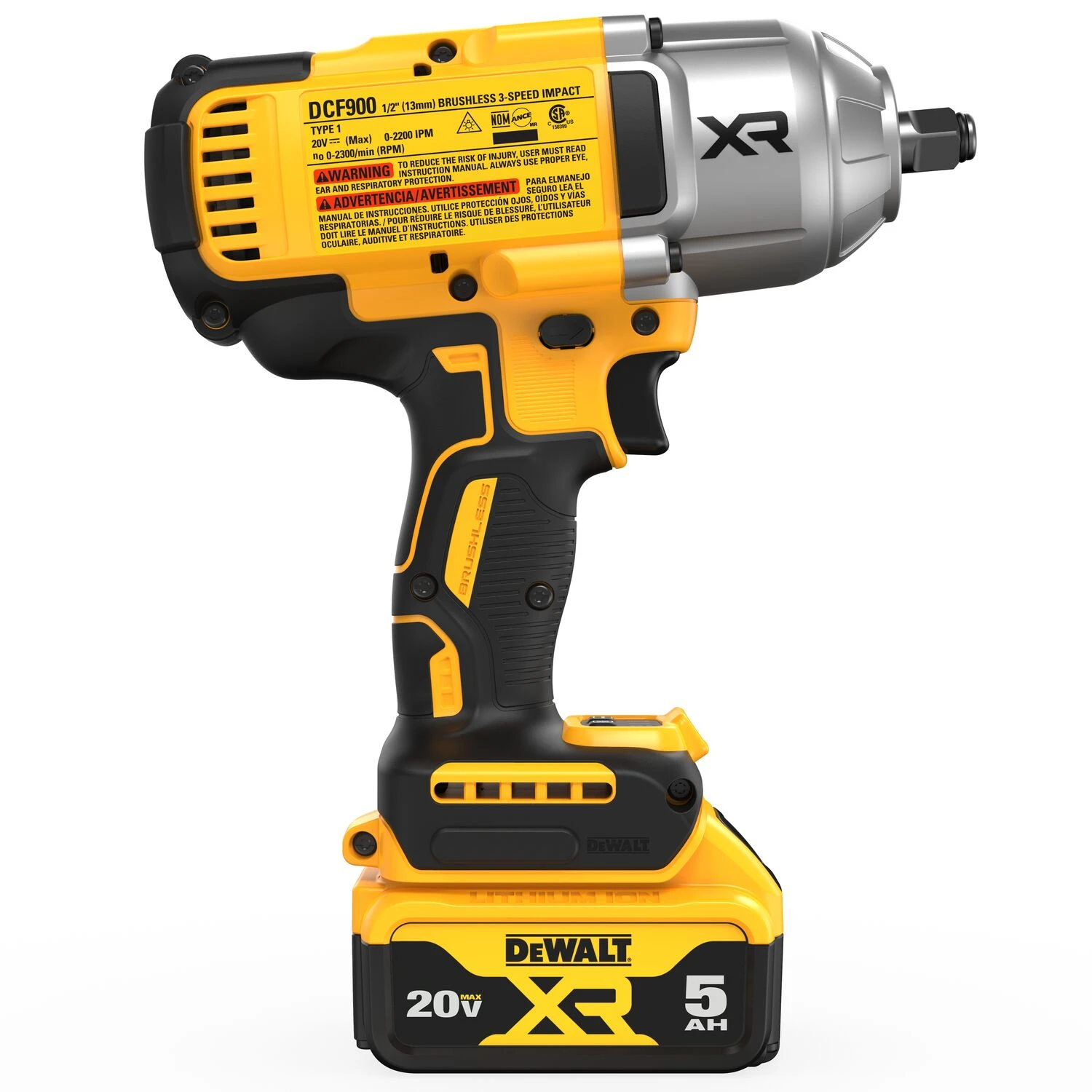 DEWALT XR 20-volt Max Variable Speed Brushless 1/2-in Drive Cordless Impact Wrench (Battery Included And Charger Included) 15 DEWALT XR 20-volt Max Variable Speed Brushless 1/2-in Drive Cordless Impact Wrench (Battery Included And Charger Included) -Dewalt Tool World 50242374