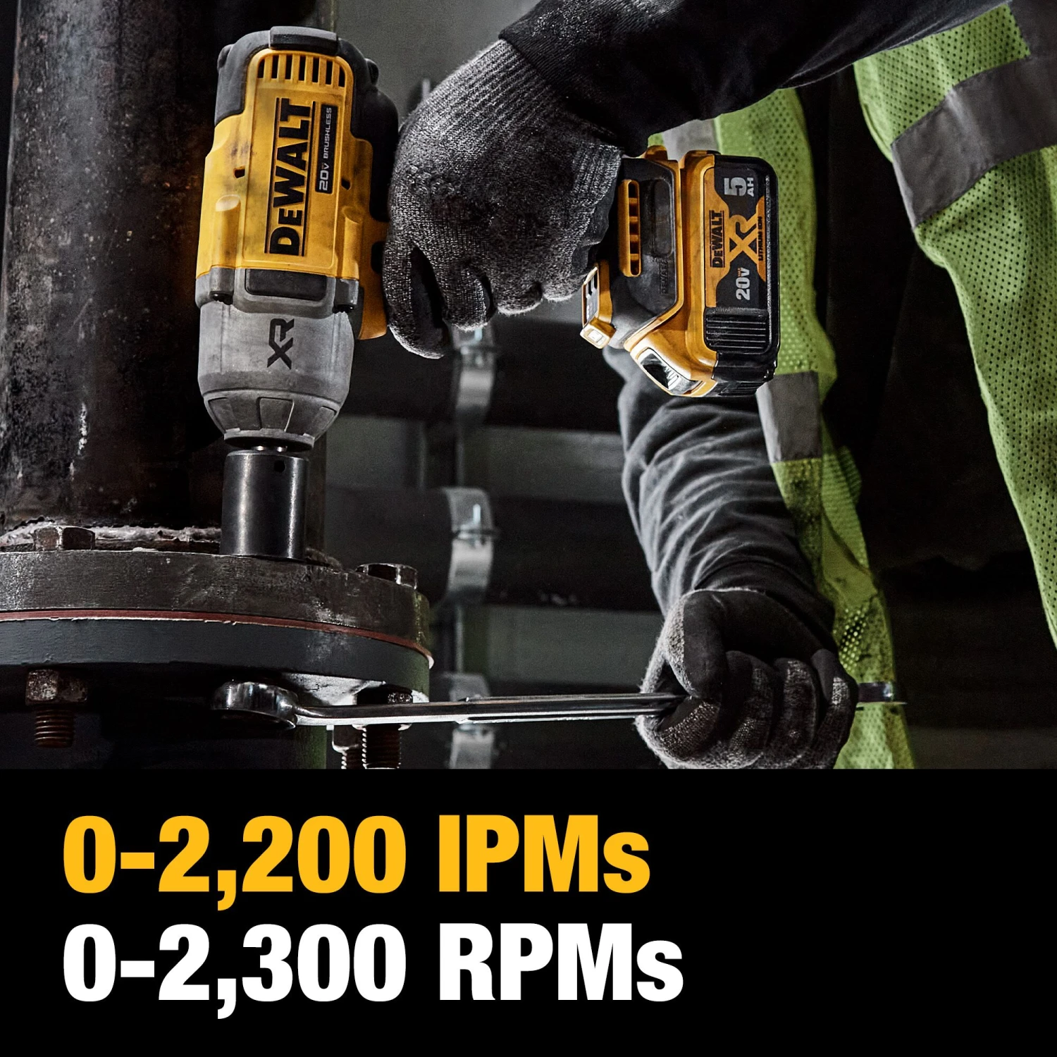 DEWALT XR 20-volt Max Variable Speed Brushless 1/2-in Drive Cordless Impact Wrench (Battery Included And Charger Included) 5 DEWALT XR 20-volt Max Variable Speed Brushless 1/2-in Drive Cordless Impact Wrench (Battery Included And Charger Included) -Dewalt Tool World 50242382
