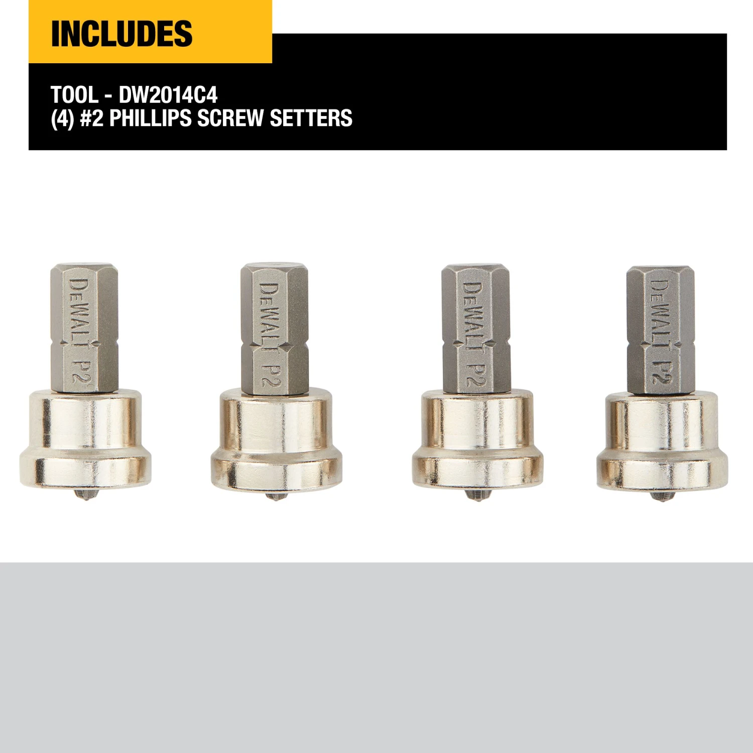 DEWALT Screwdriver Bit Set 4 -Piece 2 DEWALT Screwdriver Bit Set 4 -Piece -Dewalt Tool World 60534754