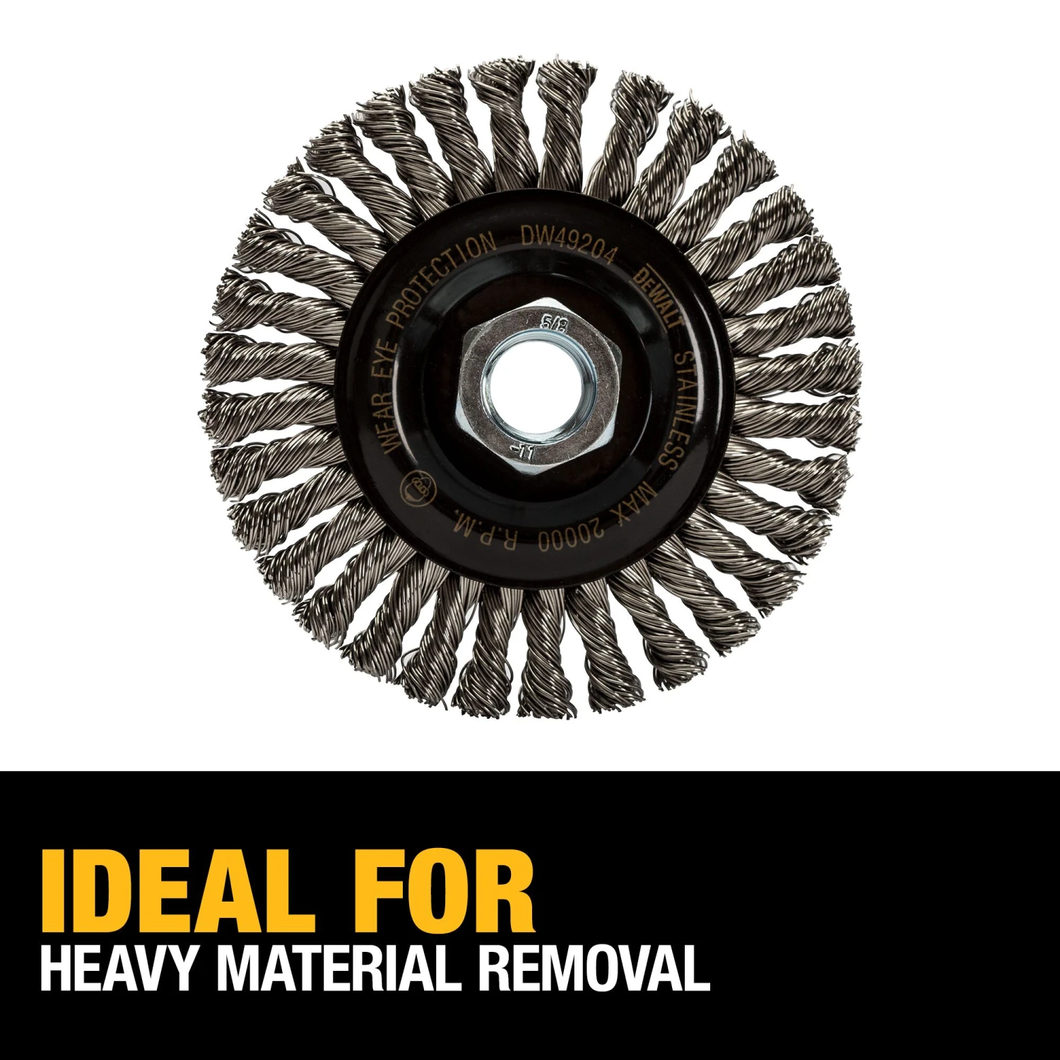 DEWALT 4.0-in Coarse Wire Wheel Angle Grinder 4 DEWALT 4.0-in Coarse Wire Wheel Angle Grinder -Dewalt Tool World 60545267