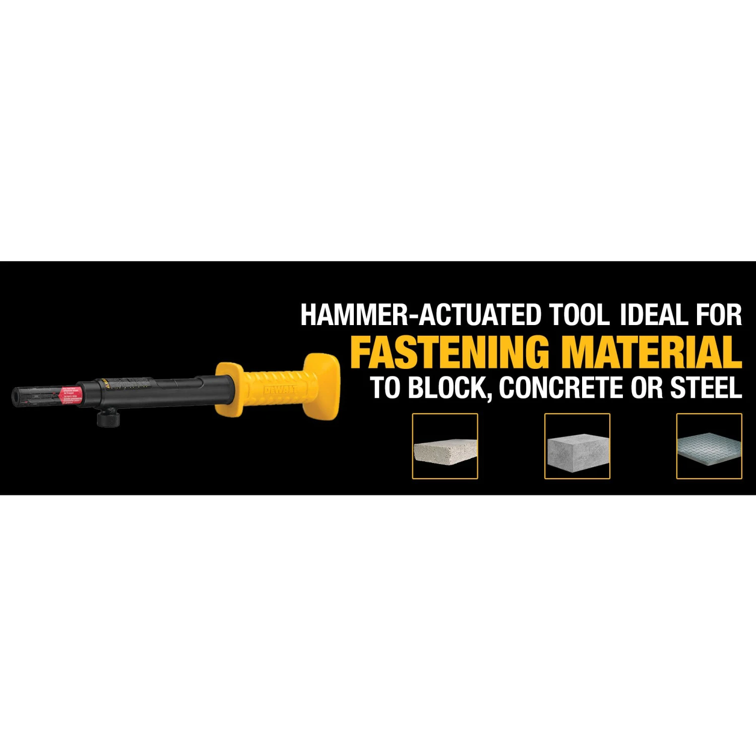 DEWALT Single Shot Powder Actuated Hammer Tool 7 DEWALT Single Shot Powder Actuated Hammer Tool -Dewalt Tool World 60763071