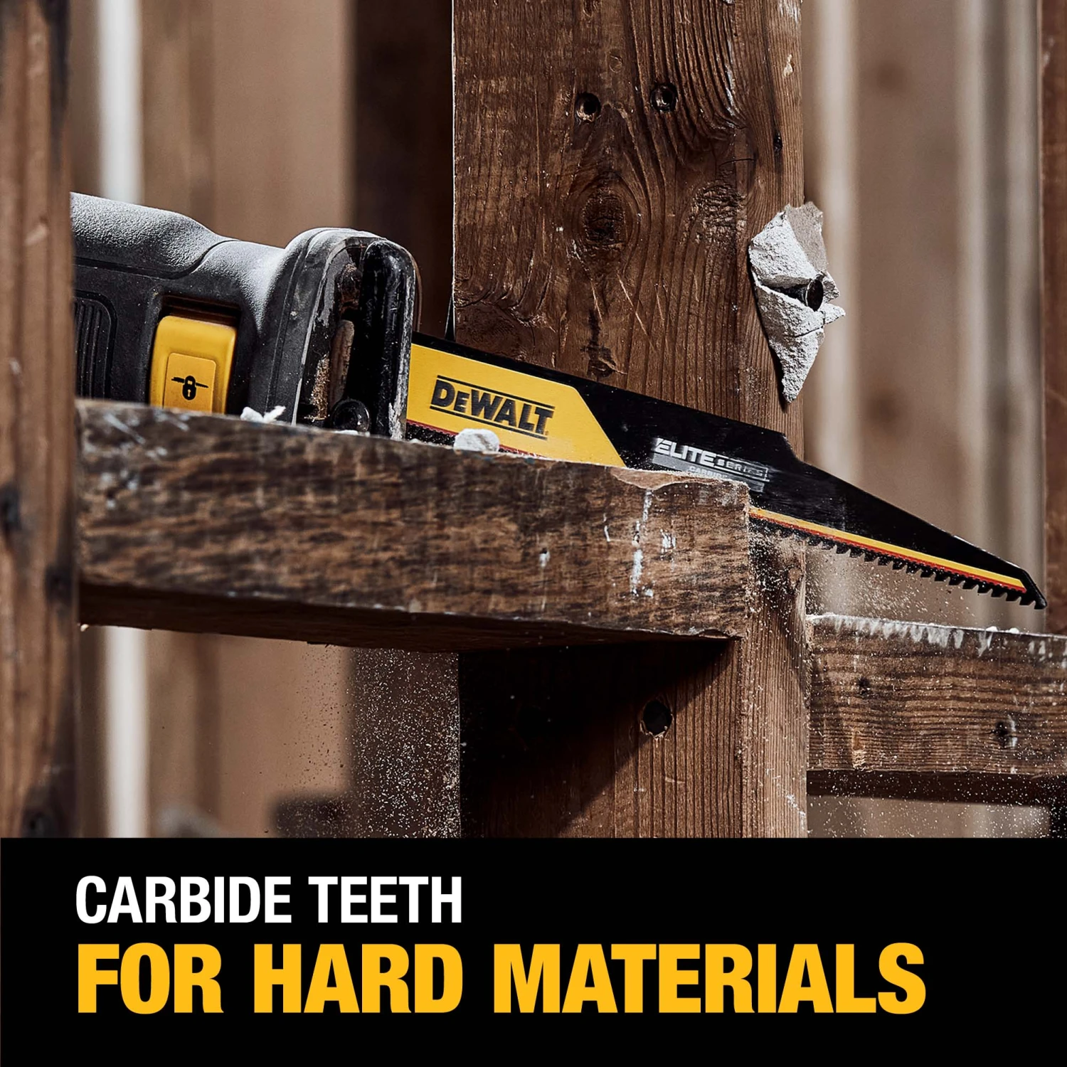DEWALT ELITE SERIES Carbide Tooth 9-in 6 TPI Demolition Demolition Reciprocating Saw Blade 4 DEWALT ELITE SERIES Carbide Tooth 9-in 6 TPI Demolition Demolition Reciprocating Saw Blade -Dewalt Tool World 61085424