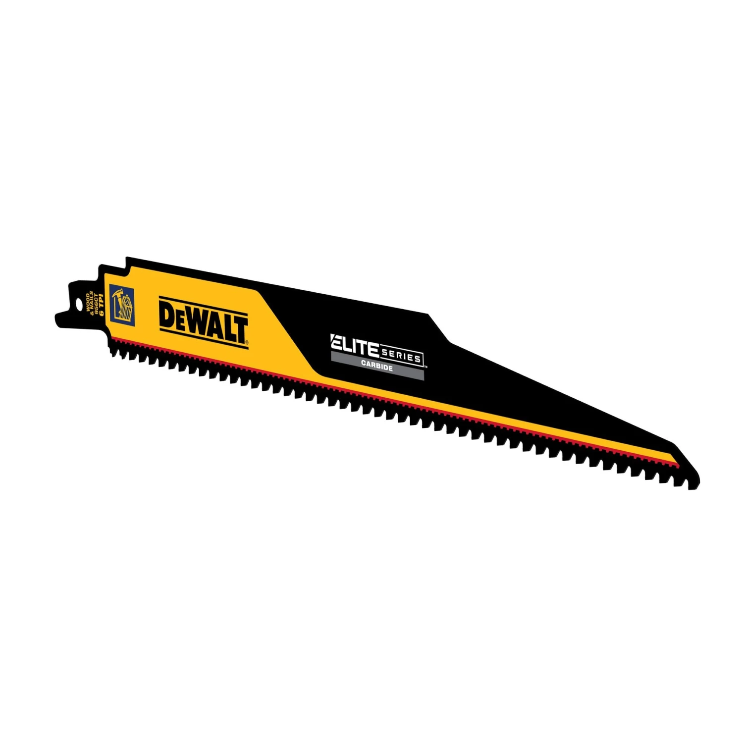 DEWALT ELITE SERIES Carbide Tooth 9-in 6 TPI Demolition Demolition Reciprocating Saw Blade 8 DEWALT ELITE SERIES Carbide Tooth 9-in 6 TPI Demolition Demolition Reciprocating Saw Blade -Dewalt Tool World 61085426