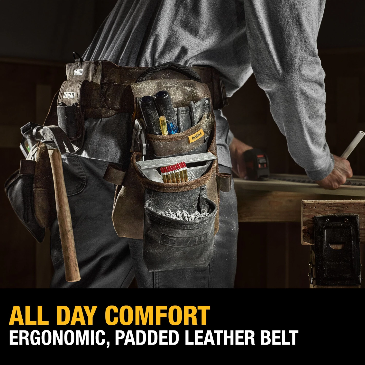 DEWALT Framer Leather Tool Belt 6 DEWALT Framer Leather Tool Belt -Dewalt Tool World 63482954