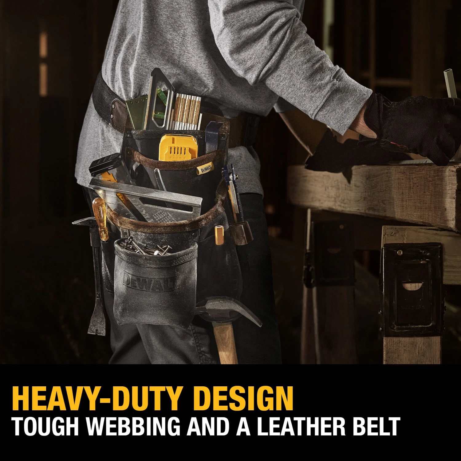 DEWALT Carpenter Leather Tool Belt 6 DEWALT Carpenter Leather Tool Belt -Dewalt Tool World 63483282
