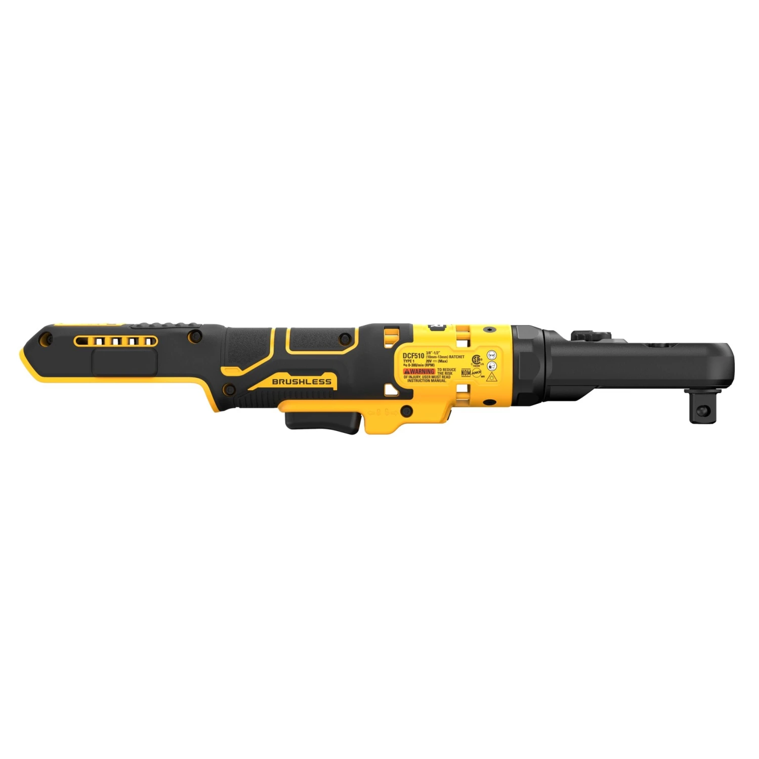 DEWALT XR 20-volt Max Variable Speed Brushless 3/8-in1/2-in Drive Cordless Ratchet Wrench (Battery Not Included And Charger Not Included) 10 DEWALT XR 20-volt Max Variable Speed Brushless 3/8-in1/2-in Drive Cordless Ratchet Wrench (Battery Not Included And Charger Not Included) -Dewalt Tool World 64728652