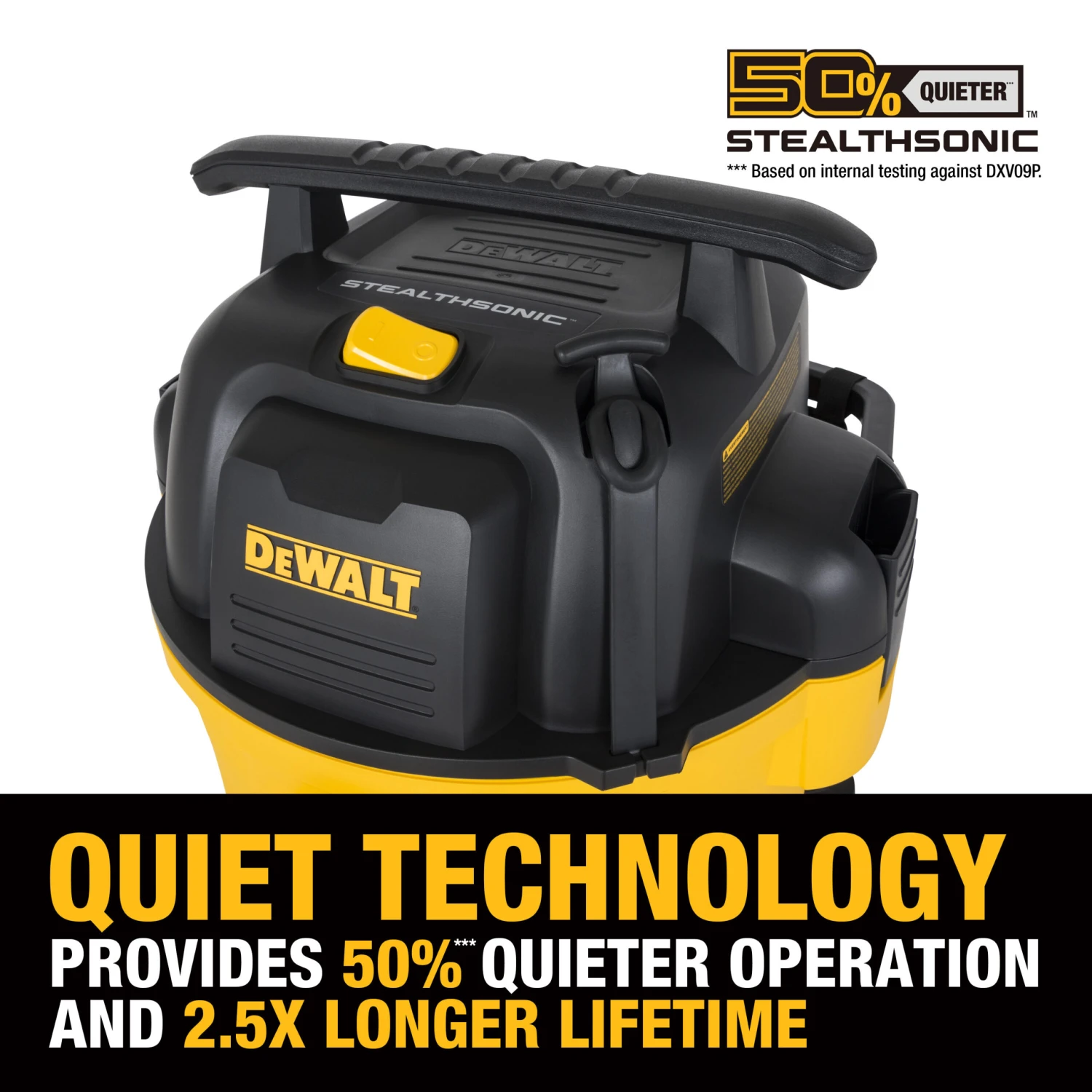DEWALT Stealthsonic Quiet 9-Gallon 5 HP Corded Wet/Dry Shop Vacuum With Accessories Included 8 DEWALT Stealthsonic Quiet 9-Gallon 5 HP Corded Wet/Dry Shop Vacuum With Accessories Included -Dewalt Tool World 64927628 scaled