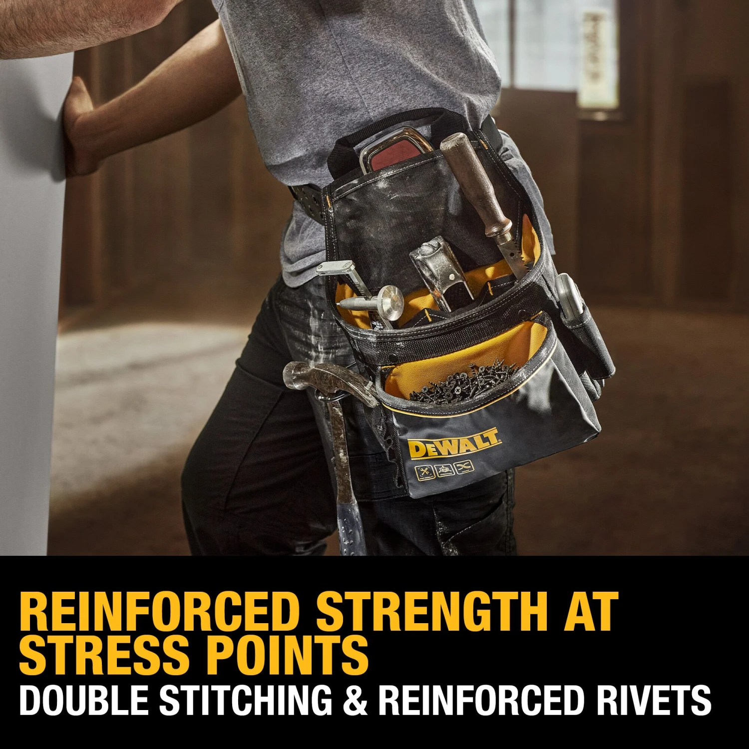 DEWALT Polyester Carpenter Tool Pouch 2 DEWALT Polyester Carpenter Tool Pouch -Dewalt Tool World 65369890