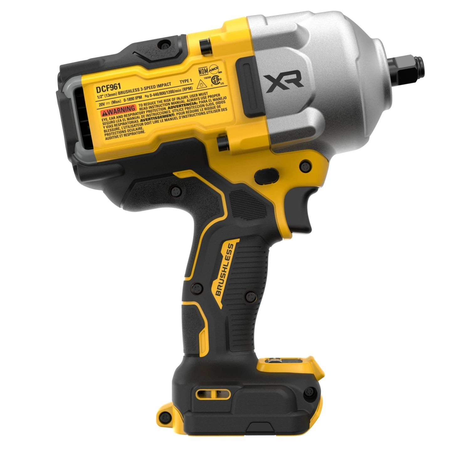 DEWALT XR 20-volt Max Variable Speed Brushless 1/2-in Drive Cordless Impact Wrench (Battery Not Included And Charger Not Included) 14 DEWALT XR 20-volt Max Variable Speed Brushless 1/2-in Drive Cordless Impact Wrench (Battery Not Included And Charger Not Included) -Dewalt Tool World 65370101