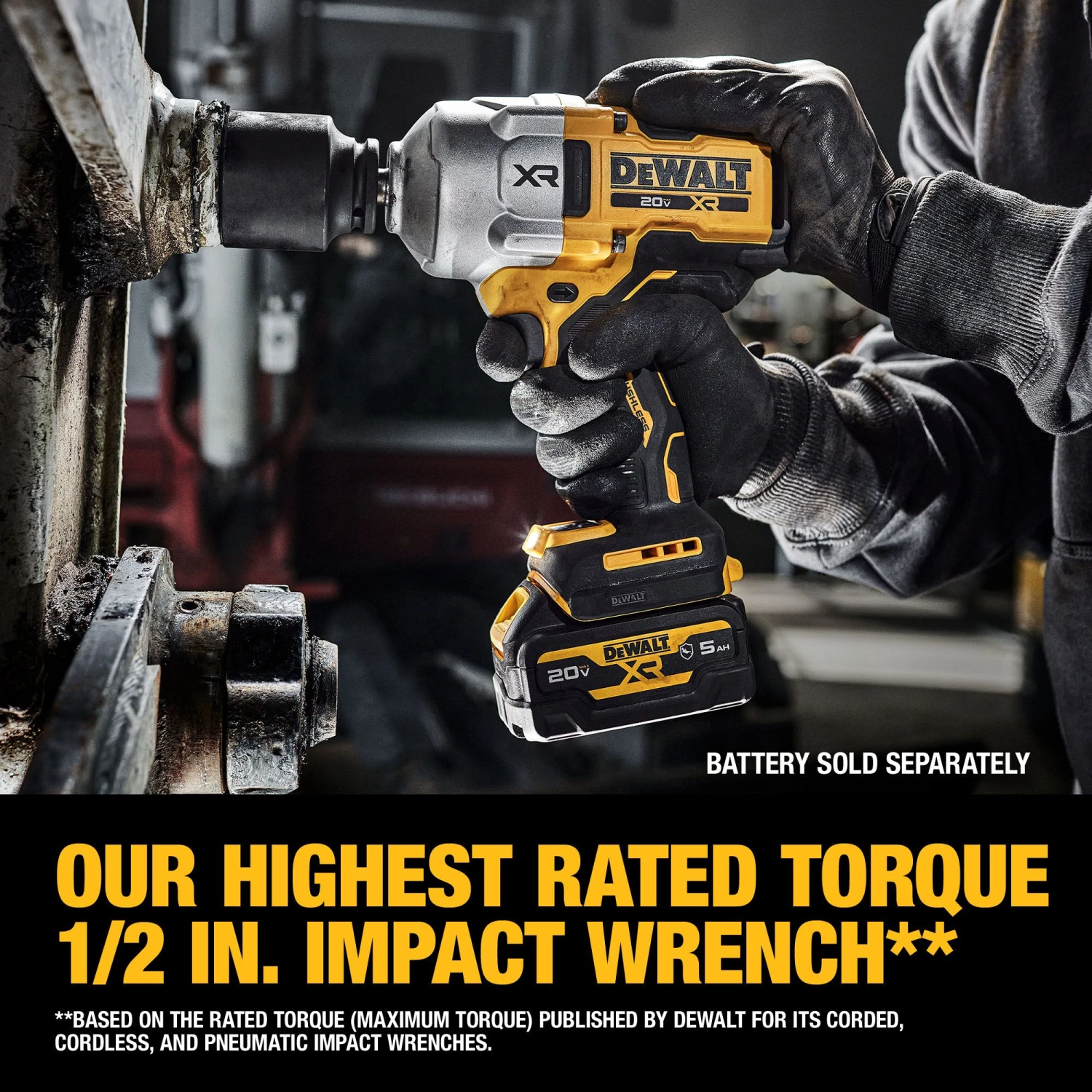 DEWALT XR 20-volt Max Variable Speed Brushless 1/2-in Drive Cordless Impact Wrench (Battery Not Included And Charger Not Included) 4 DEWALT XR 20-volt Max Variable Speed Brushless 1/2-in Drive Cordless Impact Wrench (Battery Not Included And Charger Not Included) -Dewalt Tool World 65370108