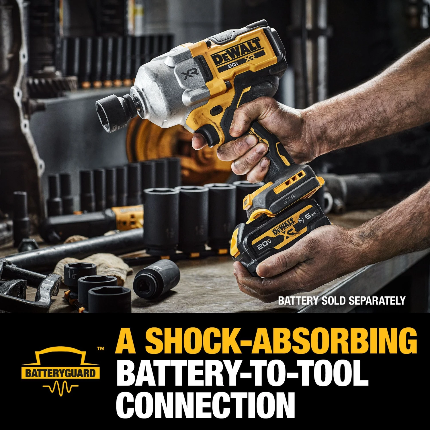 DEWALT XR 20-volt Max Variable Speed Brushless 1/2-in Drive Cordless Impact Wrench (Battery Not Included And Charger Not Included) 7 DEWALT XR 20-volt Max Variable Speed Brushless 1/2-in Drive Cordless Impact Wrench (Battery Not Included And Charger Not Included) -Dewalt Tool World 65370109