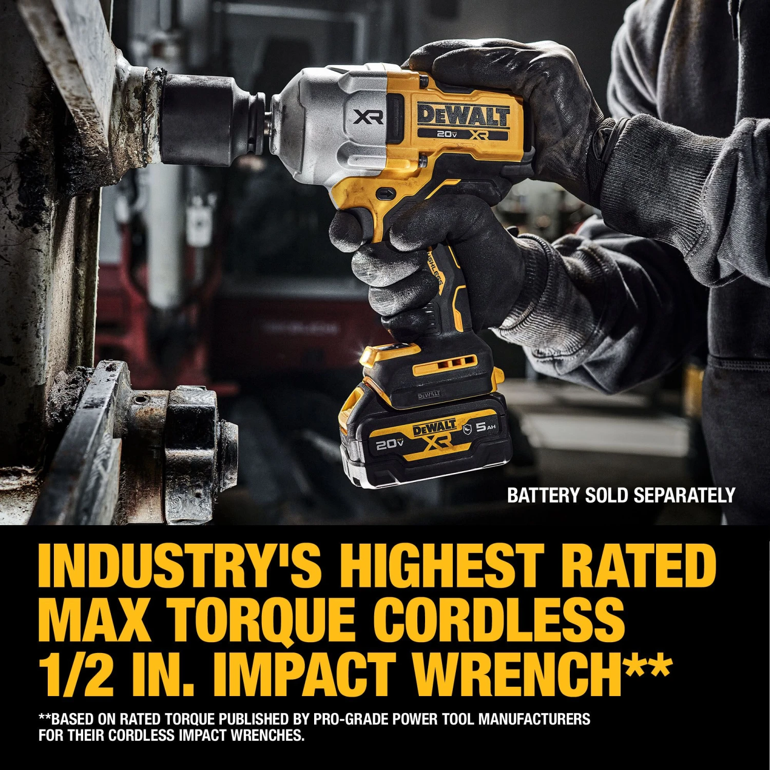 DEWALT XR 20-volt Max Variable Speed Brushless 1/2-in Drive Cordless Impact Wrench (Battery Not Included And Charger Not Included) 8 DEWALT XR 20-volt Max Variable Speed Brushless 1/2-in Drive Cordless Impact Wrench (Battery Not Included And Charger Not Included) -Dewalt Tool World 65370115