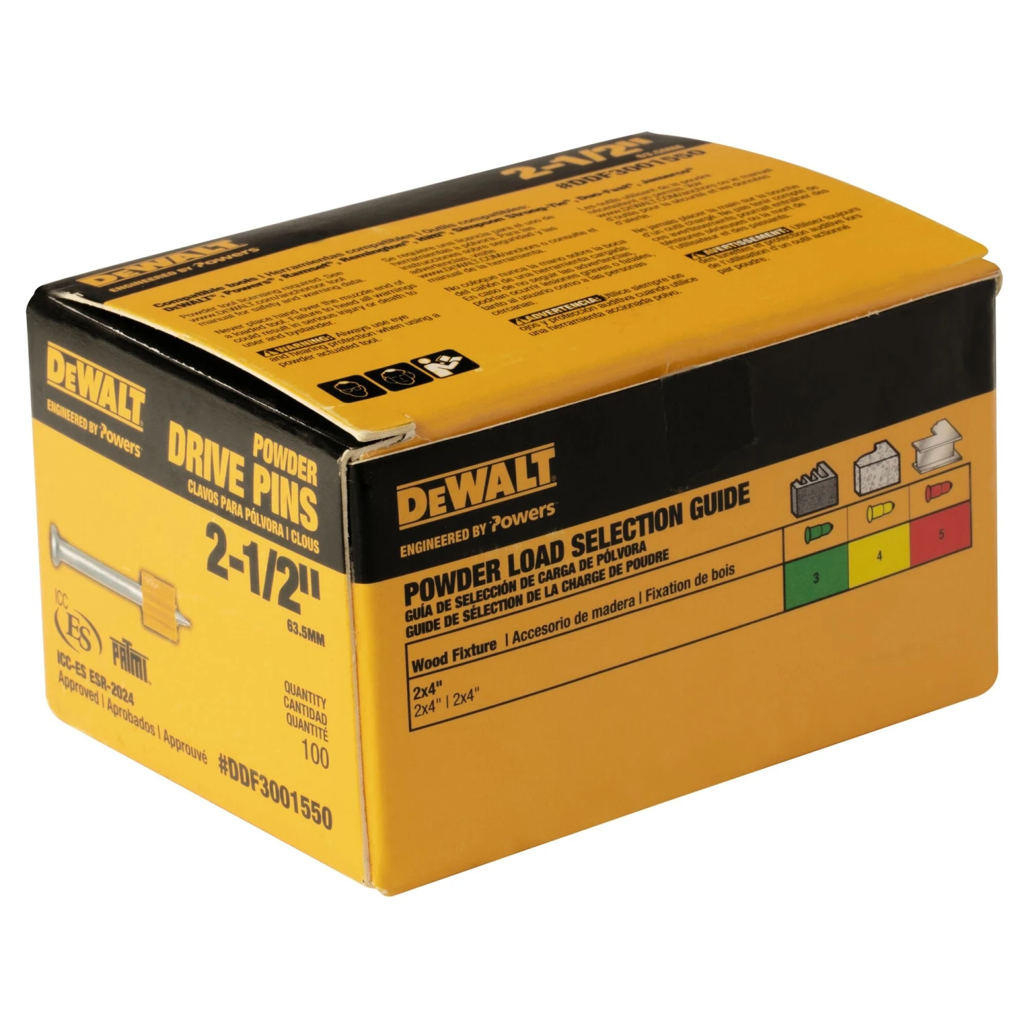 DEWALT 100 -Pack 2-1/2-in Non-washered Drive Pin 5 DEWALT 100 -Pack 2-1/2-in Non-washered Drive Pin -Dewalt Tool World 66117478