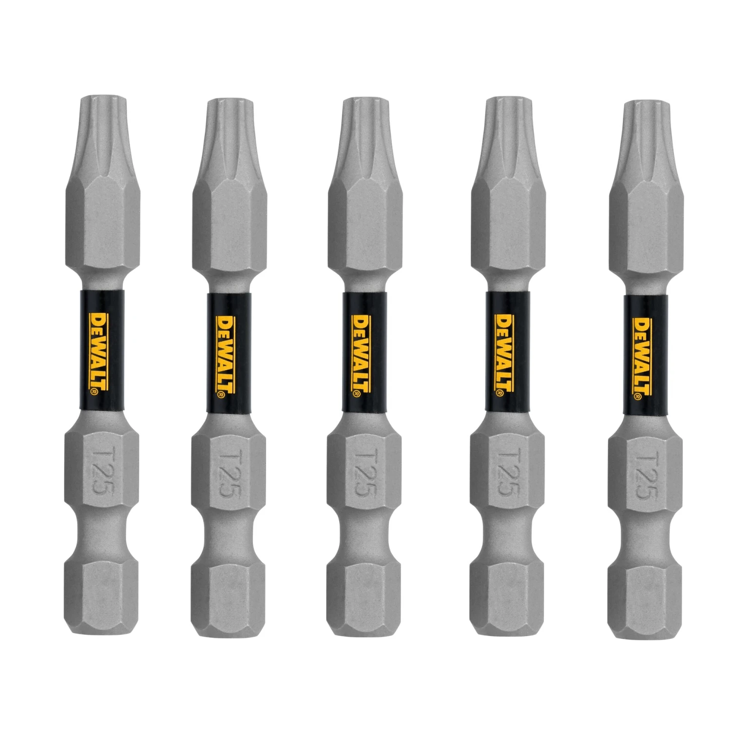 DEWALT TOUGH GRIP 2-in T25 Torx Screwdriver Bit Set 5 -Piece 1 DEWALT TOUGH GRIP 2-in T25 Torx Screwdriver Bit Set 5 -Piece -Dewalt Tool World 66574829