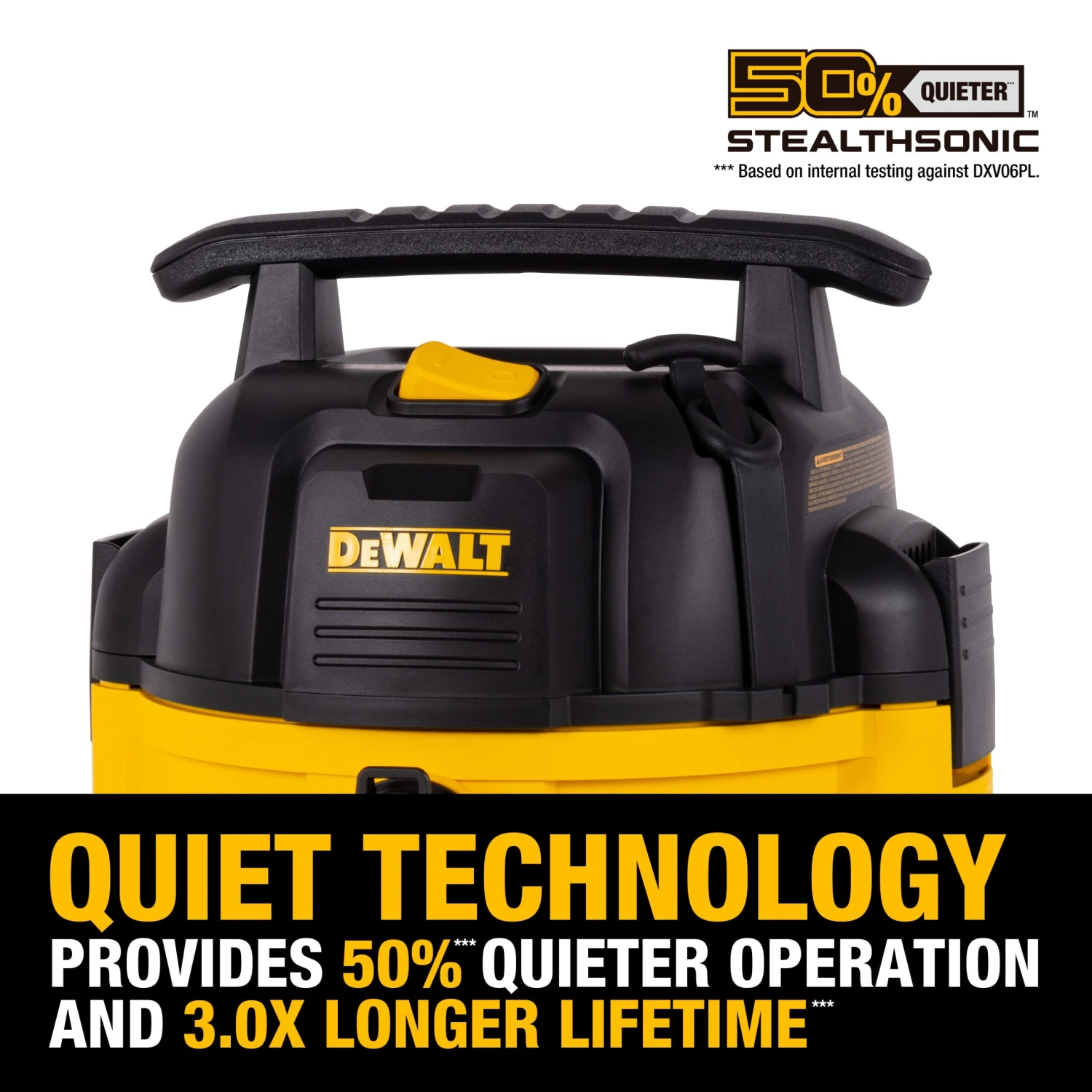DEWALT Stealthsonic Quiet 6-Gallon 4 HP Corded Wet/Dry Shop Vacuum With Accessories Included 7 DEWALT Stealthsonic Quiet 6-Gallon 4 HP Corded Wet/Dry Shop Vacuum With Accessories Included -Dewalt Tool World 66971014 scaled
