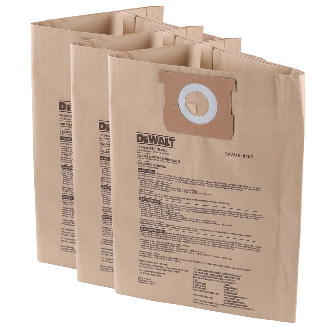 DEWALT 3 -Pack Large Dry Shop Vacuum Collection Filter 2 DEWALT 3 -Pack Large Dry Shop Vacuum Collection Filter -Dewalt Tool World 67151127