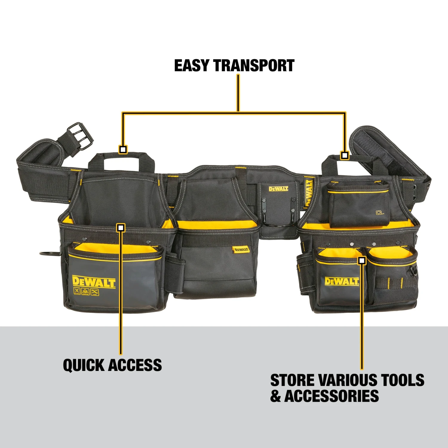 DEWALT Carpenter Polyester Tool Belt 2 DEWALT Carpenter Polyester Tool Belt -Dewalt Tool World 68666836