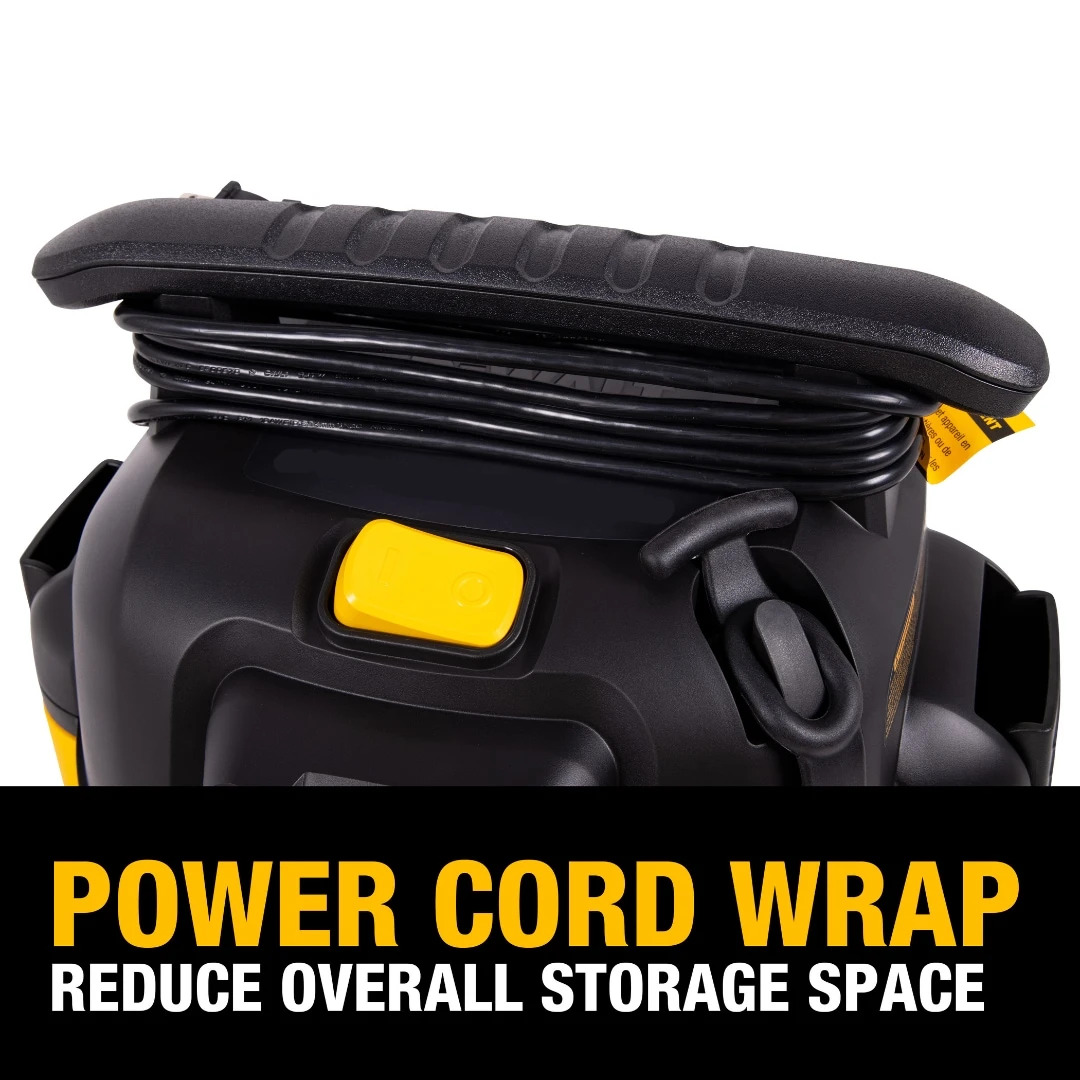 DEWALT 6-Gallon 4 HP Corded Wet/Dry Shop Vacuum With Accessories Included 5 DEWALT 6-Gallon 4 HP Corded Wet/Dry Shop Vacuum With Accessories Included -Dewalt Tool World 69045689