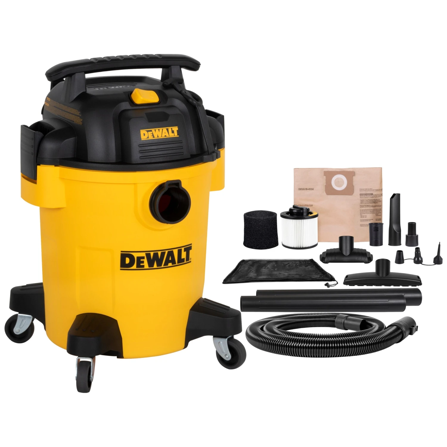 DEWALT 6-Gallon 4 HP Corded Wet/Dry Shop Vacuum With Accessories Included 1 DEWALT 6-Gallon 4 HP Corded Wet/Dry Shop Vacuum With Accessories Included -Dewalt Tool World 69693149 scaled