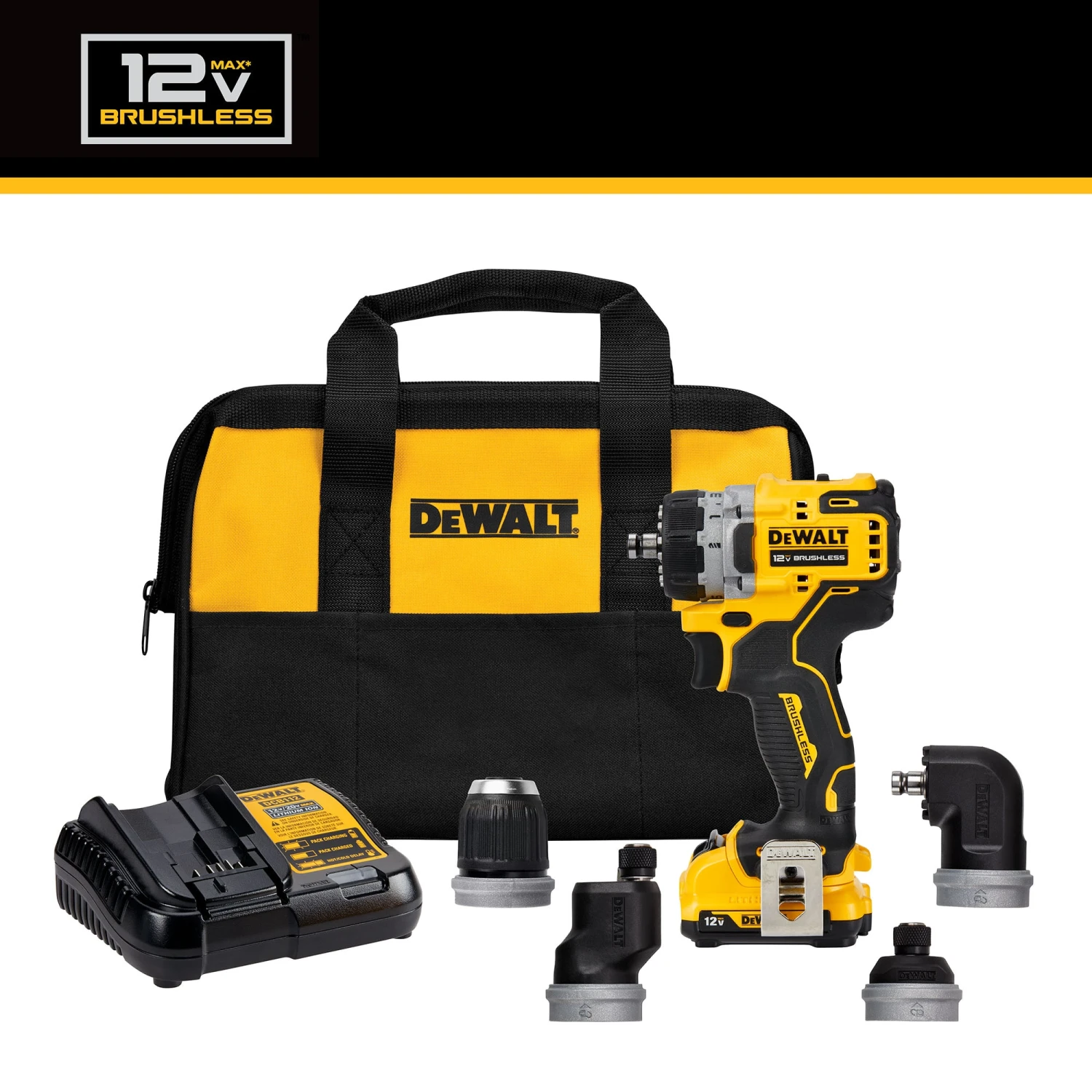 DEWALT XTREME 5-In-1 12-volt Max 3/8-in Keyless Brushless Cordless Drill ( 1 -Batteries Included, And Charger Included ) 3 DEWALT XTREME 5-In-1 12-volt Max 3/8-in Keyless Brushless Cordless Drill ( 1 -Batteries Included, And Charger Included ) -Dewalt Tool World 70439884