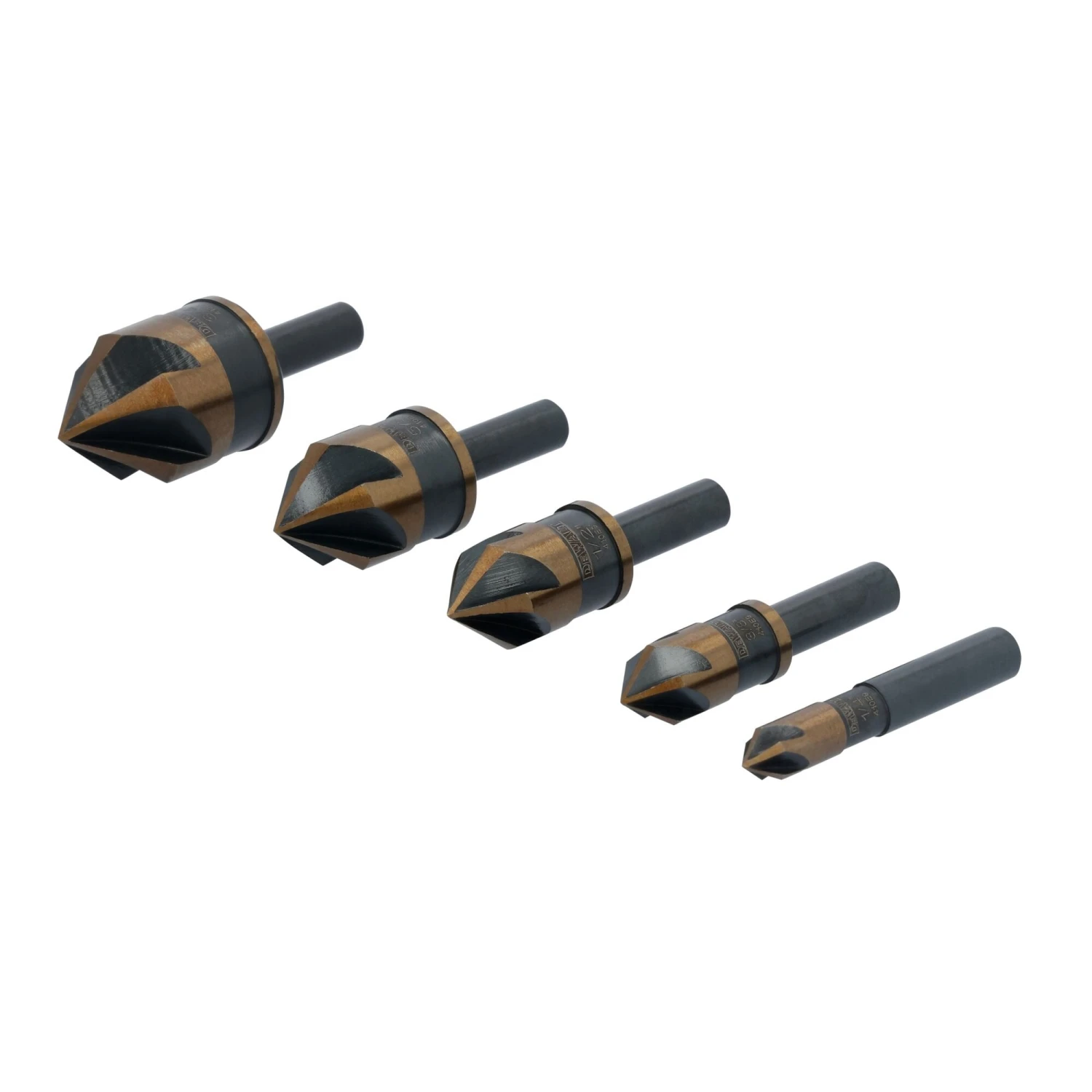 DEWALT BLACK GOLD 5 -Piece X High-speed Steel Countersink Twist Drill Bit Set 2 DEWALT BLACK GOLD 5 -Piece X High-speed Steel Countersink Twist Drill Bit Set -Dewalt Tool World 71008766