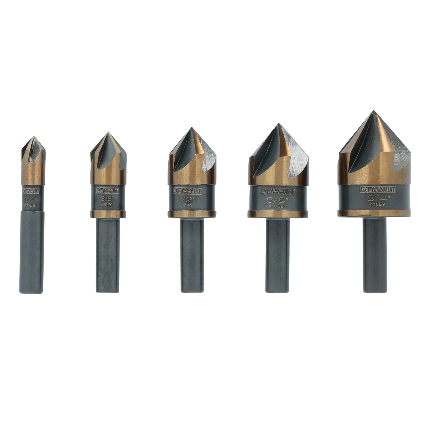 DEWALT BLACK GOLD 5 -Piece X High-speed Steel Countersink Twist Drill Bit Set 1 DEWALT BLACK GOLD 5 -Piece X High-speed Steel Countersink Twist Drill Bit Set -Dewalt Tool World 71008769