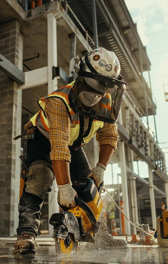 About us 4 About us -Dewalt Tool World DW Brand Equity Category Slider Concrete